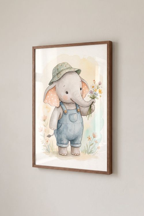 Premium Poster, Sweet Elephant's Bouquet