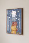 Premium Poster, Starry Cat Tower