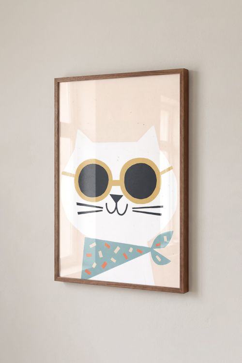 Premium Poster, Cool Cat Shades
