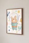 Premium Poster, Little Bear Astronaut