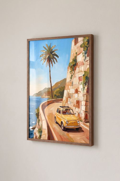 Premium Poster, Coastal Fiat Journey
