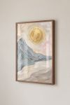 Premium Poster, Gilded Mountain Peak