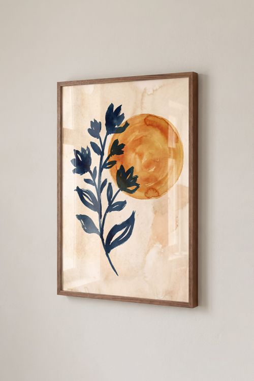 Premium Poster, Midnight Bloom Sun