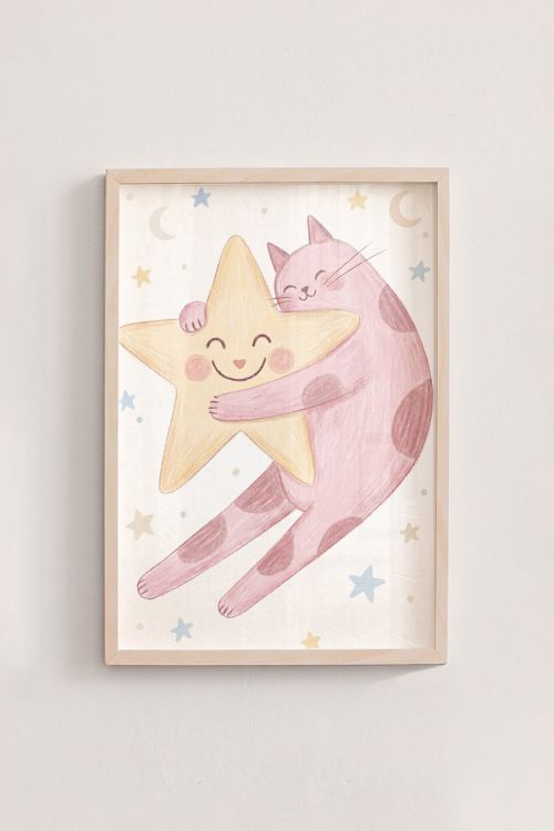 Premium Poster, Star Catcher Kitty