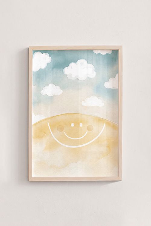 Premium Poster, Happy Hill Sky