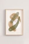 Premium Poster, Earthy Overlap Abstract