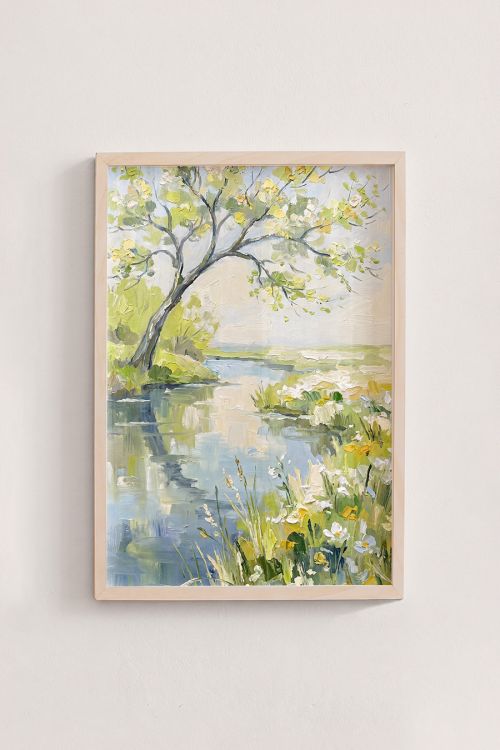 Premium Poster, Spring River Serenity