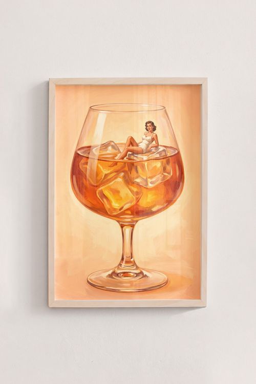 Premium Poster, Cocktail Hour Pin-up