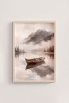 Premium Poster, Misty Mountain Lake