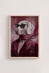 Premium Poster, Crimson Canine Chic