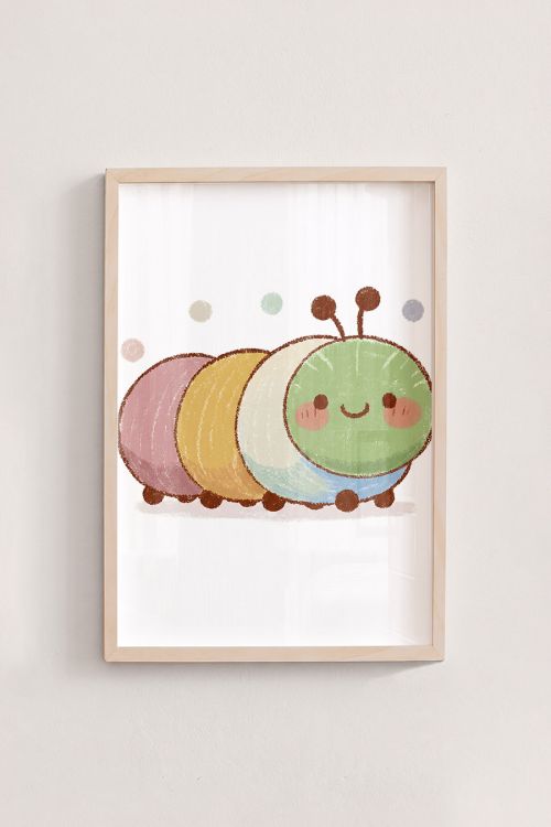 Premium Poster, Chubby Caterpillar Friend
