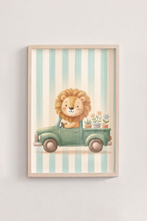 Premium Poster, Lion's Flower Truck