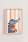 Premium Poster, Striped Gator Friend