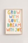Premium Poster, Grow Love Dream Joy