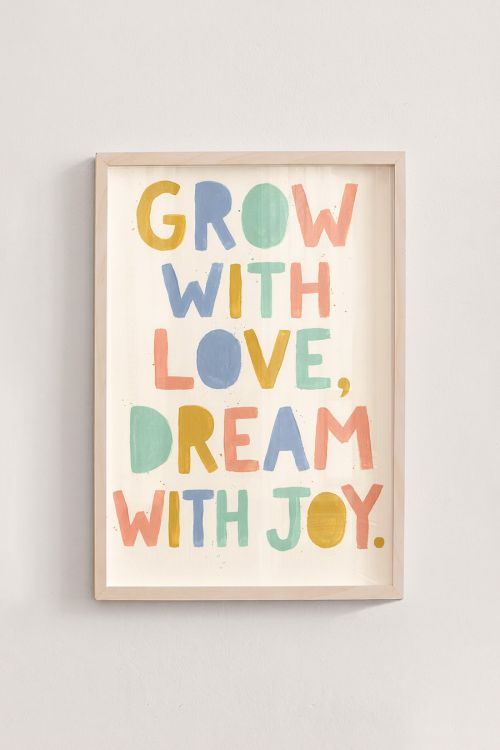 Premium Poster, Grow Love Dream Joy