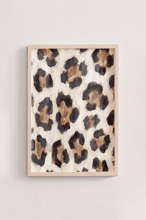 Premium Poster, Painterly Leopard Spots