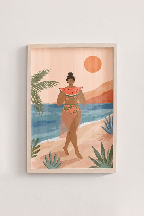Premium Poster, Tropical Watermelon Bliss