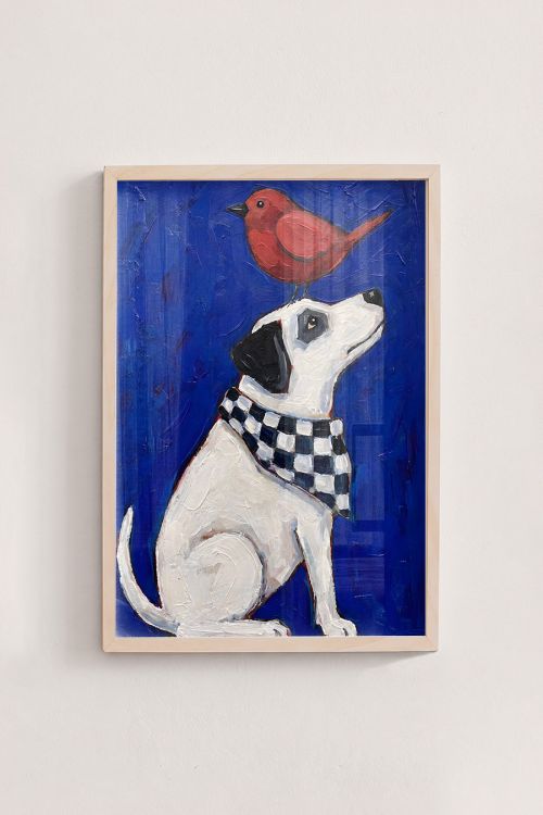 Premium Poster, Canine Companion, Avian Friend