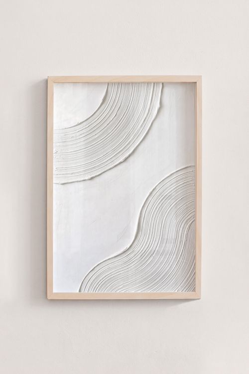 Premium Poster, Woven White Texture