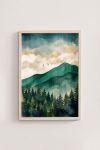 Premium Poster, Golden Mountain Serenity