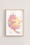 Premium Poster, Rainbow Star Cat