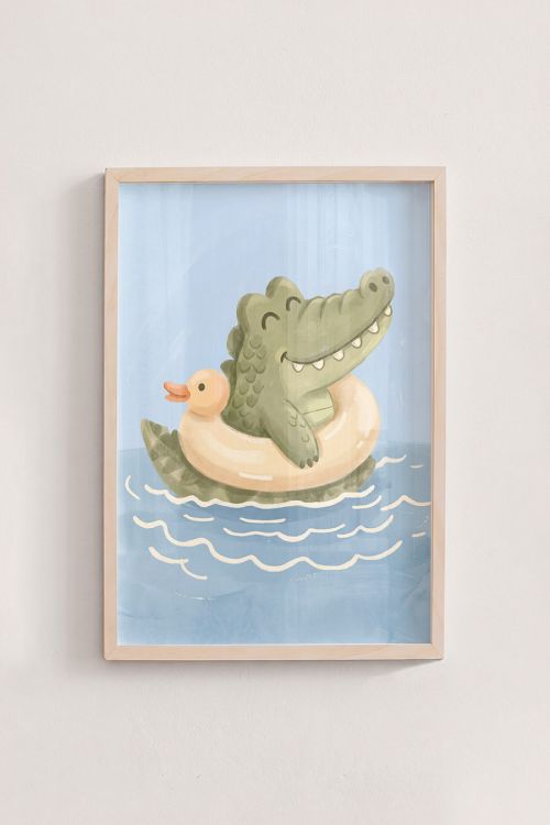 Premium Poster, Happy Gator Float