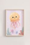 Premium Poster, Happy Jellyfish Family