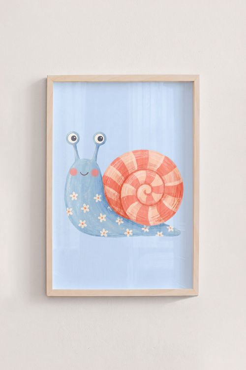 Premium Poster, Happy Snail Trail