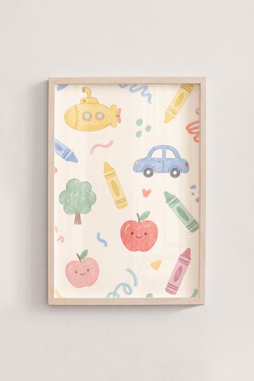 Premium Poster, Crayon Playtime Fun