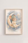 Premium Poster, Moon Mouse Dreamer
