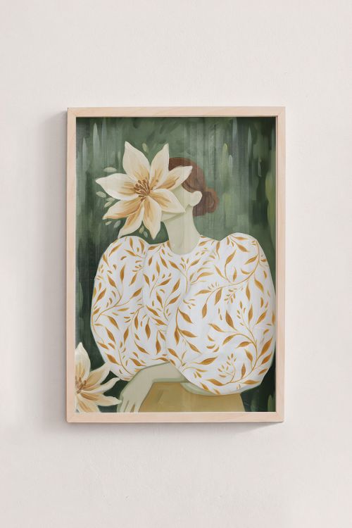 Premium Poster, Hidden Bloom Portrait
