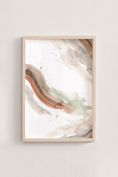 Premium Poster, Earthen Flow Abstract