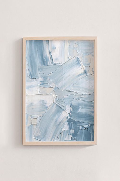 Premium Poster, Cerulean Cloud Swirls