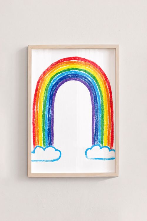 Premium Poster, Happy Crayon Rainbow