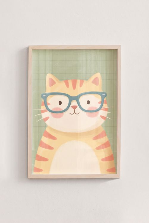 Premium Poster, Smarty Cat Portrait