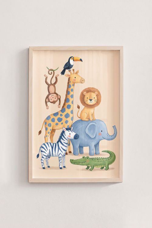 Premium Poster, Jungle Friends Gathering