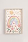 Premium Poster, Whimsical Rainbow Garden