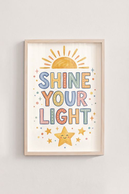 Premium Poster, Shine Brightly Poster