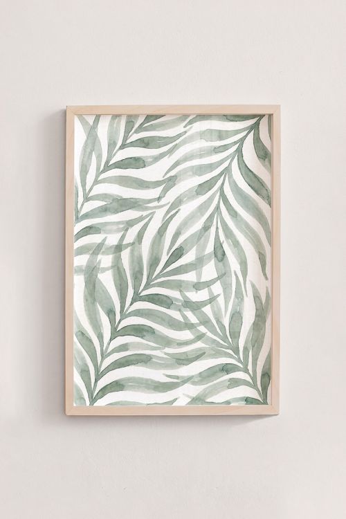 Premium Poster, Whispering Fronds Watercolor