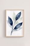 Premium Poster, Indigo Botanical Flow