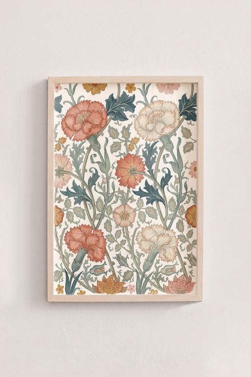 Premium Poster, Morris Carnation Bloom