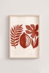 Premium Poster, Terracotta Botanical Forms