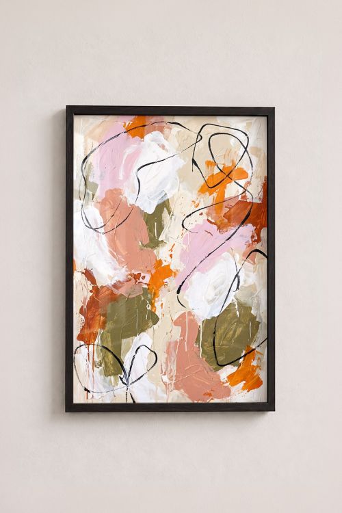 Premium Poster, Earthy Swirls Abstract