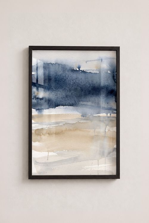 Premium Poster, Coastal Horizon Abstract