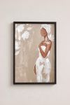 Premium Poster, Floral Grace Portrait
