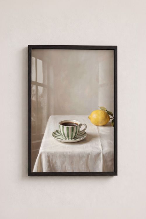Premium Poster, Lemon Morning Coffee