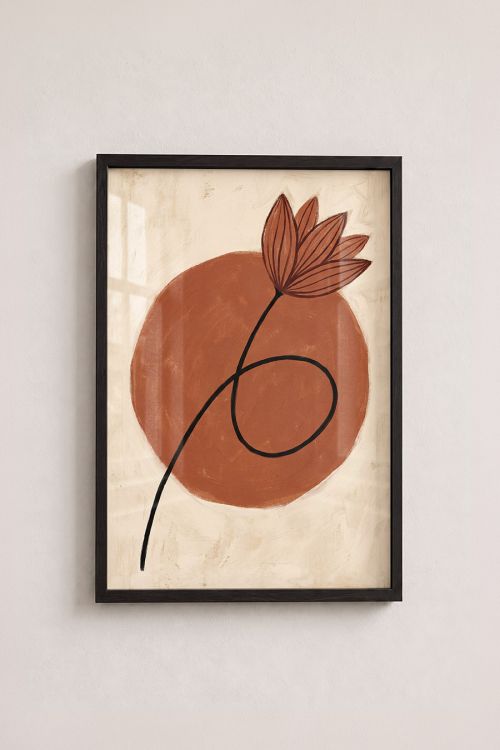 Premium Poster, Terracotta Bloom