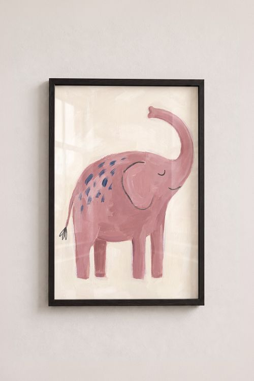 Premium Poster, Blush Elephant Dream