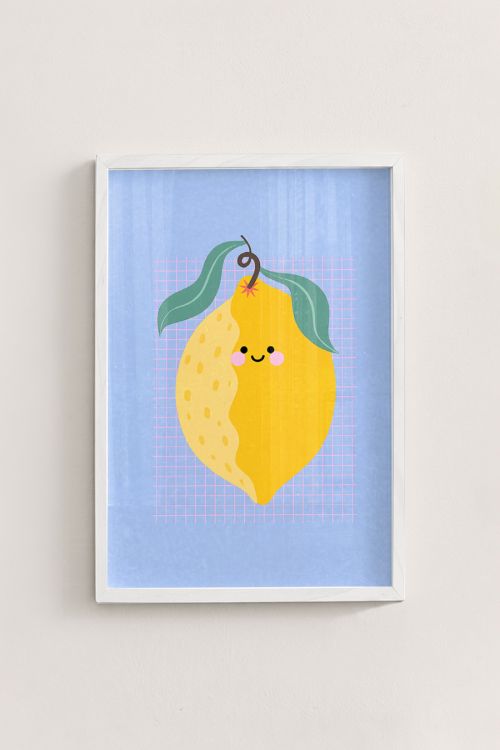 Premium Poster, Happy Lemon Grid