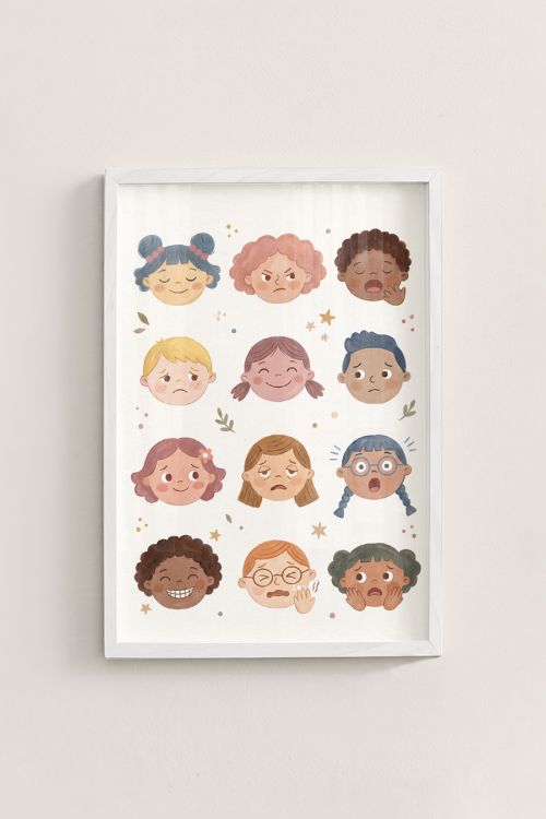 Premium Poster, Little Faces, Big Feelings